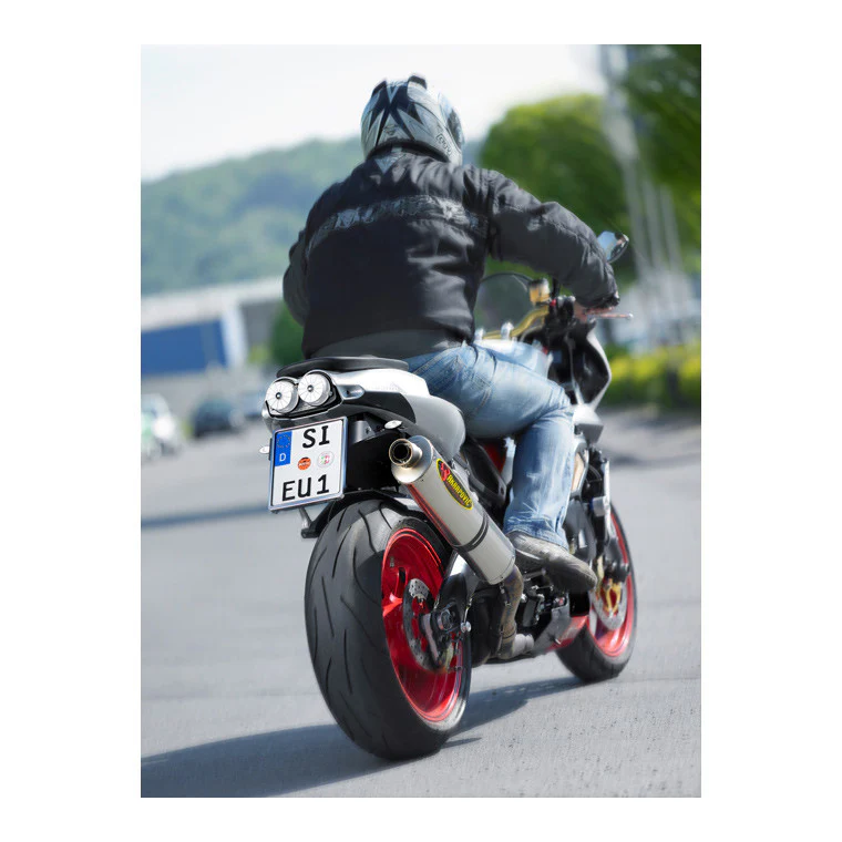 Premium Motorrad Kennzeichenhalter 180x200 mm Echtverchromt - Image 2